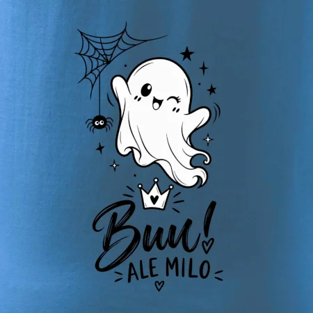 Buu ale milo - roztomilý duch čiernobiely