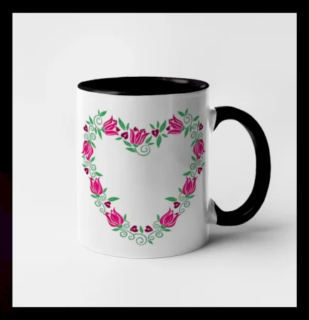 Červené tulipánové srdiečko (Pecka design)