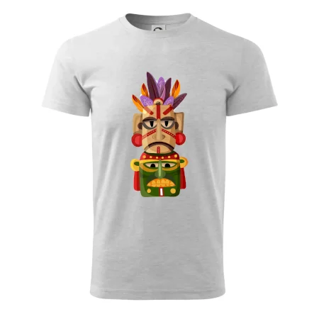 Mayová maska s perím