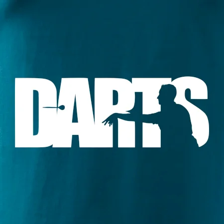 Darts - nápis so šípkarom