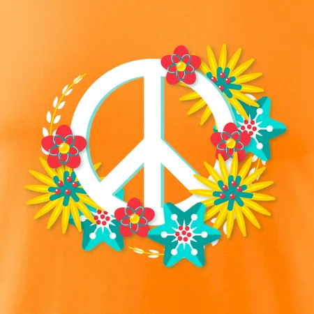 Peace symbol abstraktný