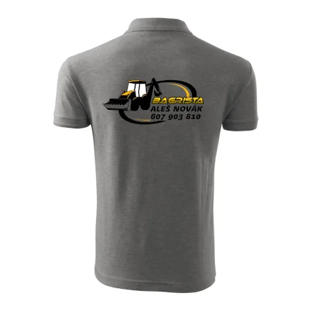 Bagrista v kruhu - vlastný nápis