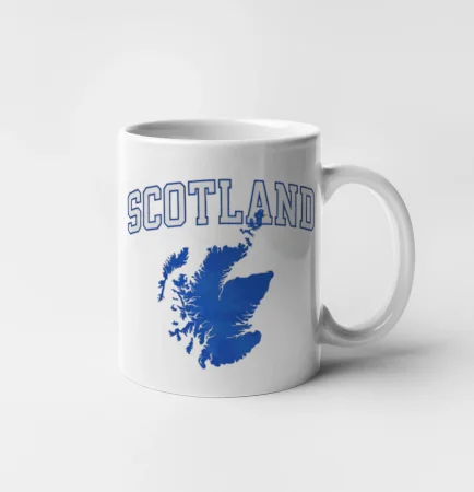 Scotland nápis s mapou