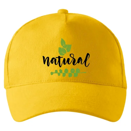 Natural - nápis v listoch