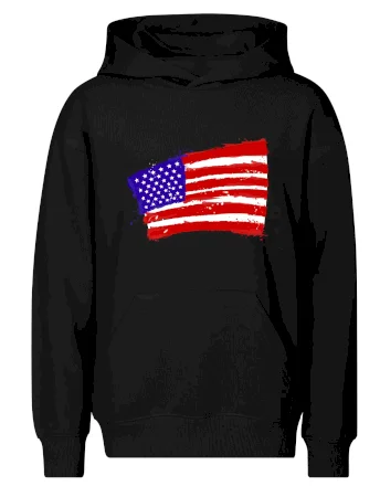 Americká vlajka ohnutá