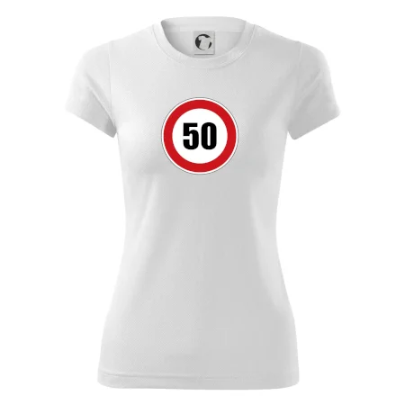 Dopravná značka - obmedzenie rýchlosti 50