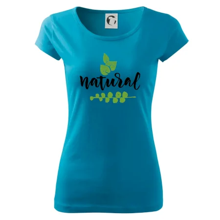 Natural - nápis v listoch