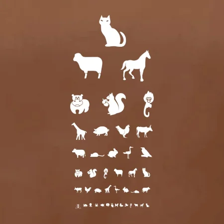 Očný test zvieratká