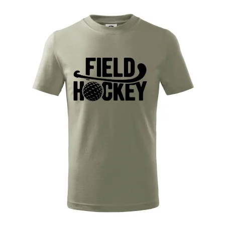 Field hockey loptička a nápis