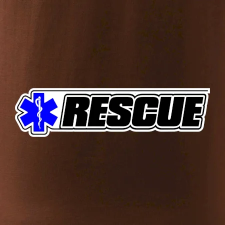 Záchranár rescue kríž modrý