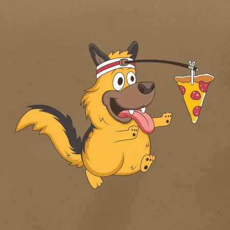 Pes s pizzou