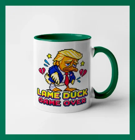 Trump lame duck pixel art game over