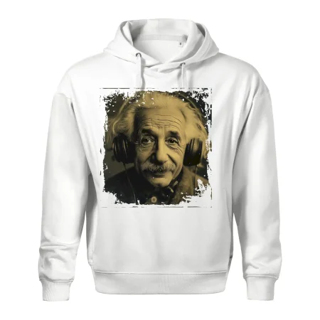Albert Einstein so slúchadlami