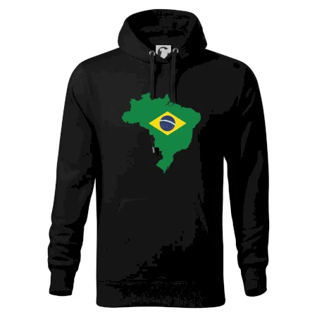 Brazília vlajka v mape