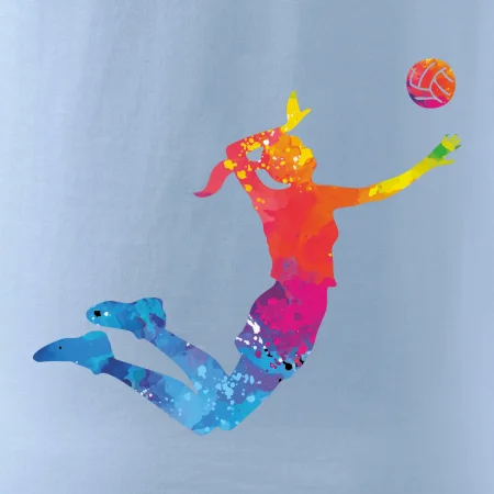 Volejbalista/Volejbalistka splash s loptou