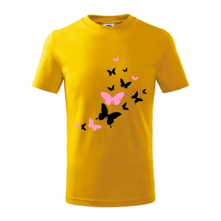 Motýle ružovo čierni