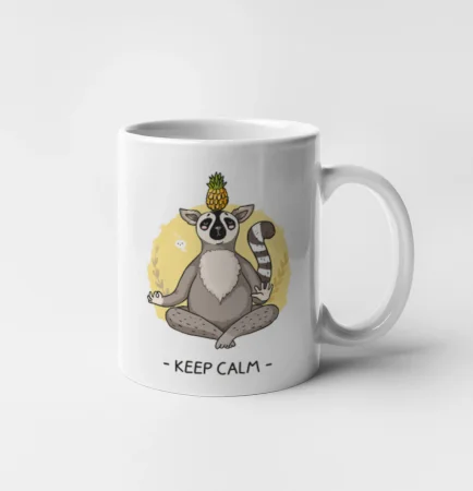 Yoga - keep calm kreslený