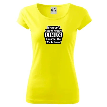 Microsoft Gives You Windows LINUX Gives You The Whole House!