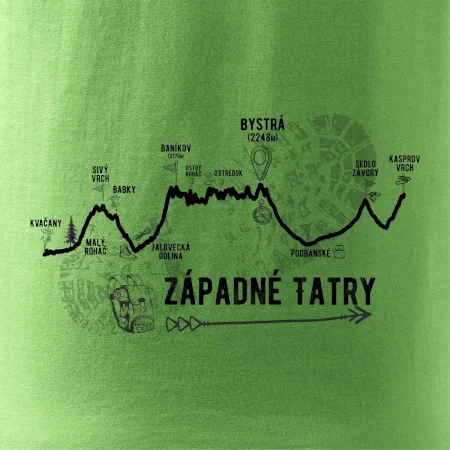 Profil kopca Západné Tatry