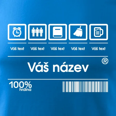 Čárový kód - Vlastní text