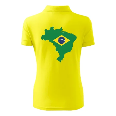 Brazília vlajka v mape