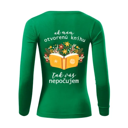 Ak mám otvorenú knihu, tak vás nepočujem