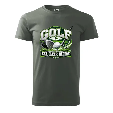 Golfová palica s loptičkou eat sleep repeat
