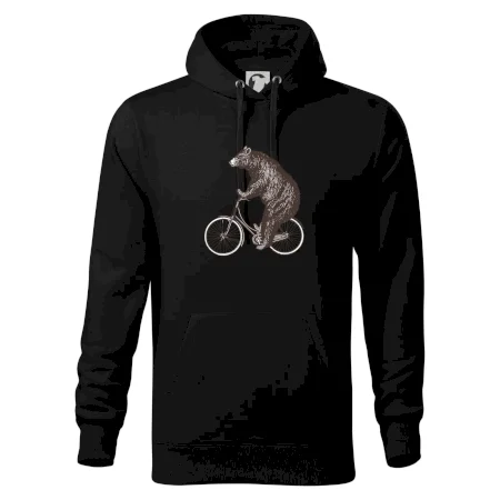 Medveď na bicykli