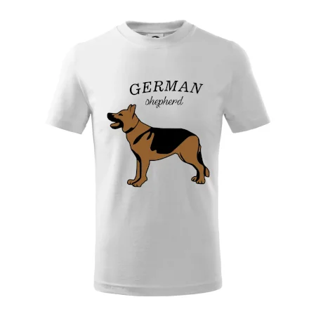 Nemecký ovčiak - hnedý s nápisom