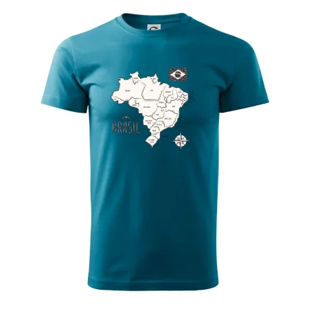 Brazília mapa s názvami regiónov