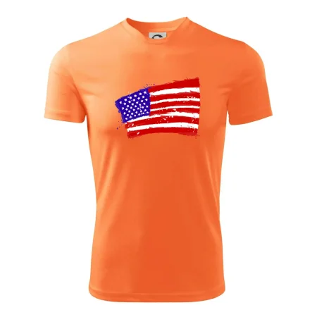 Americká vlajka ohnutá
