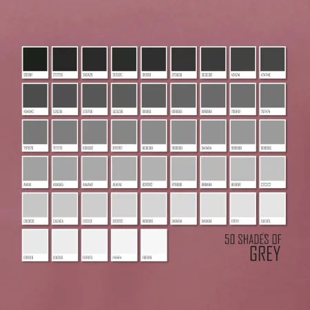50 farebných odtieňov šedej