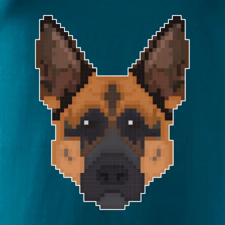 Nemecký ovčiak - Rozpixelovaný