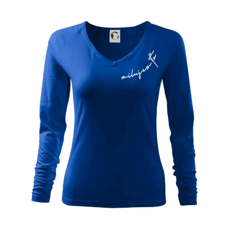 Mikina milujem ťa s dátumom na rukáve