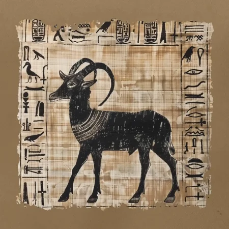 Egyptské hieroglyfy koza