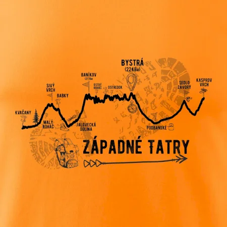 Profil kopca Západné Tatry