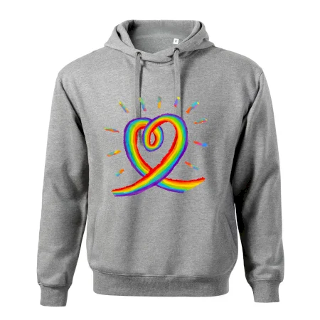 Srdce pride dúha kreslená