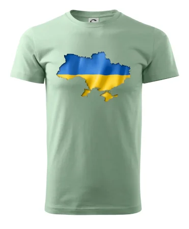 Ukrajina vlajka mapa