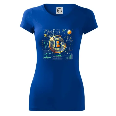 Bitcoin logo s grafmi