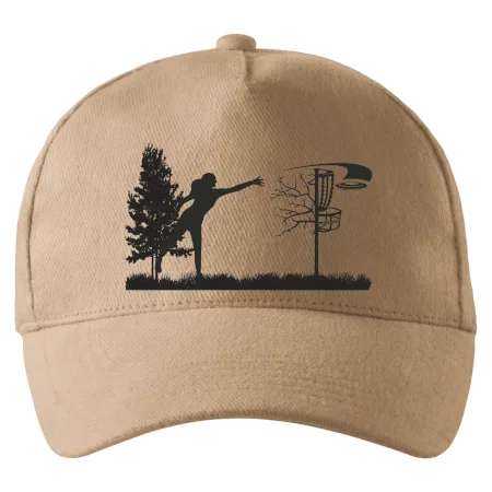 Disc golf - žena čierny obrázok