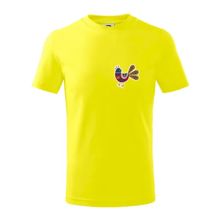 Folklór na prsníku sliepky