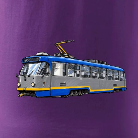 T3R SLF modrošedá kresba fixem