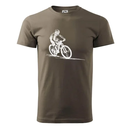 MTB kreslený cyklista