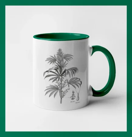 Konope kvietok čiernobiely  