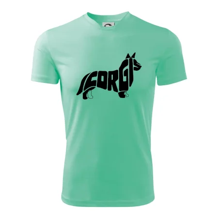 Corgi - nápis v tele
