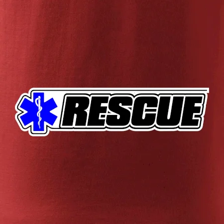 Záchranár rescue kríž modrý