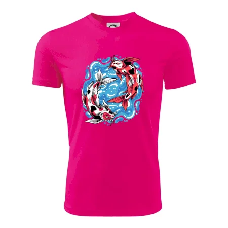 Yin & Yang Koi kapor - červený