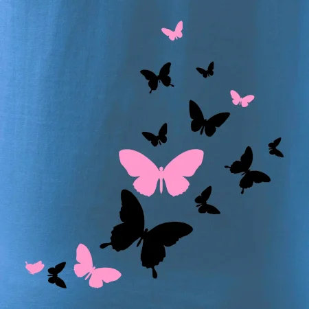 Motýle ružovo čierni