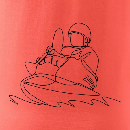 Kajak na vode jedným ťahom