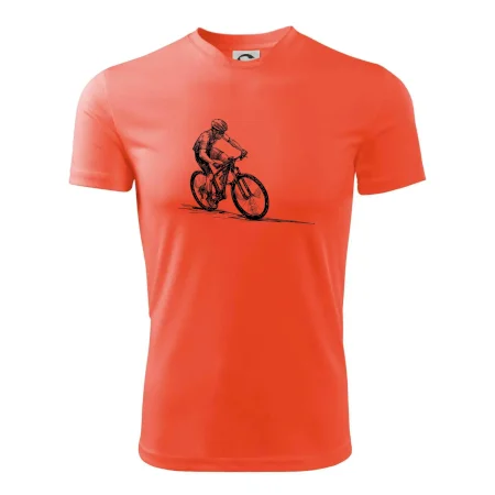 MTB kreslený cyklista